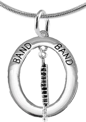 Orchestra-Band Flute Player Hypoallergenic Adjustable Necklace, Safe-Nickel, Lead Free