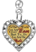 Mom Heart Charm Post Earring Hypoallergenic, Safe-Nickel, Lead & Cadmium Free!