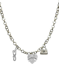 Caregiver, RN, Nurse, Adjustable Charm Necklace, Hypoallergenic, Safe-Nickel, Lead, Free