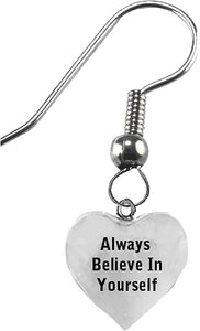 Always Believe in Yourself, On A Sterling Silver Solid .925 Sterling,Not Plated Or Coated.18 Inch Chain,Hyperallergenic Safe-Nickel,Lead, Cadmium Free