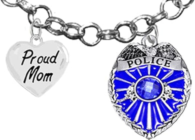 Policeman's, Proud Mom, Hypoallergenic, Safe-Nickel Free, No Poisonous Lead Or Cadmium.
