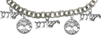 Messianic The Tree Of Life And Yeshua Charm Bracelet,Adjustable, Hypoallergenic, Safe-Nickel, Lead, Cadmium Free