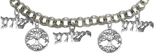 Messianic The Tree Of Life And Yeshua Charm Bracelet,Adjustable, Hypoallergenic, Safe-Nickel, Lead, Cadmium Free