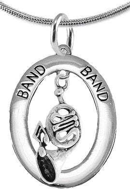 Orchestra-Band French Horn Player, Hypoallergenic Adjustable Necklace, Safe-Nickel, Lead and Cadmium Free