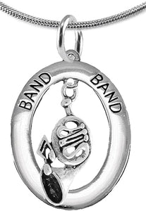 Orchestra-Band French Horn Player, Hypoallergenic Adjustable Necklace, Safe-Nickel, Lead and Cadmium Free