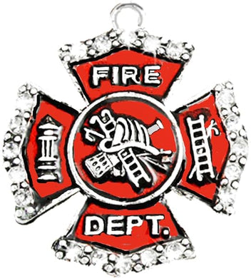 Firefighter Charm, Nickel, Lead, Cadmium Free