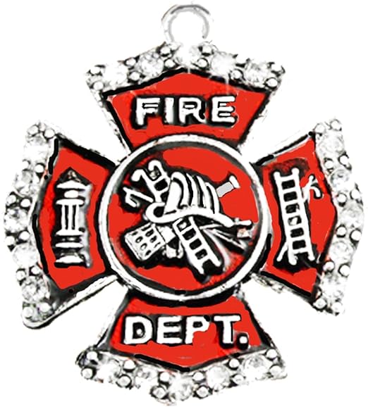 Firefighter Charm, Nickel, Lead, Cadmium Free