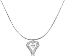 Guardian Angel, Heart (Love) Shaped Wings for Memaw Necklace, Adjustable, Hypoallergenic, Safe-Nickel, Lead, Free