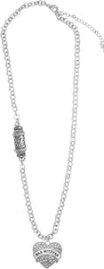 Jewish Bas Mitzvah, Beautifully Sculptured Mezuzah, Rolo Chain Necklace Hypoallergenic, Safe-Nickel, Lead, And Cadmium Free