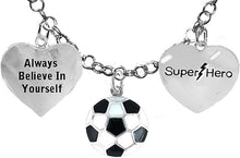 Soccer, Always Believe In Yourself, Super Hero, " Soccer Player Jewelry" Adjustable Necklace Hypoallergenic, Safe-Nickel, Lead Free