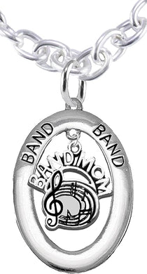 Band Mom, Hypoallergenic Adjustable Necklace, Safe-Nickel, Lead and Cadmium Free