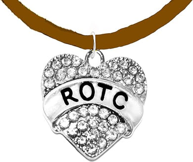 ROTC, Adjustable Brown Suede Necklace, Hypoallergenic Safe-Nickel, Lead And Cadmium Free