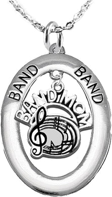 Band Mom, Hypoallergenic Adjustable Necklace, Safe-Nickel, Lead and Cadmium Free