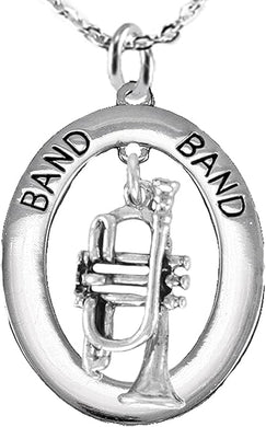 Band Trumpet Hypoallergenic Adjustable Necklace, Safe-Nickel, Lead Free