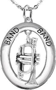 Band Trumpet Hypoallergenic Adjustable Necklace, Safe-Nickel, Lead Free