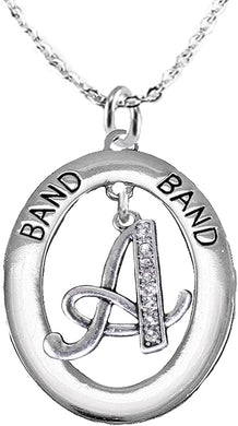 School Band, Music, Orchestra Jewelry, Hypoallergenic Adjustable Necklace, Safe-Nickel, Lead and Cadmium Free (Crystal A)