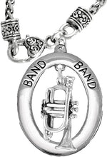 Band Trumpet Player Hypoallergenic Adjustable Necklace, Safe-Nickel, Lead Free
