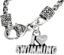 I Love Swimming, Necklace, Hypoallergenic, Safe-Nickel Free, No Poisonous Lead Or Cadmium