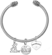 Army Grandma, My Granddaughter, God Has You in His Arms and I Have You in My Heart, Adjustable, Hypoallergenic Safe, No Nickel, Lead, Or Poisonous Cadmium in Bracelet