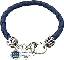 Navy Bracelet, US Navy Bracelet, Navy Jewelry, " To The World You May Be Someone, But To Me You Are The World ", Hypoallergenic-Safe, No Nickel, Lead, Or Poisonous Cadmium In Bracelet