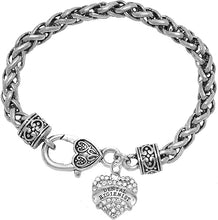 Dental Hygienist, Crystal Heart Bracelet, Safe-Nickel, Lead & Cadmium Free!