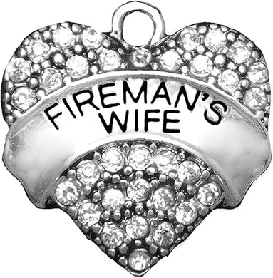 Firefighter Wife Charm, Nickel, Lead, Cadmium Free