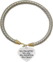 Message Bracelet, My Daughter, My Joy, My Sunshine, My Heart, Breathtaking Bracelet, Hypoallergenic, Safe-Nickel, Lead, Cadmium Free