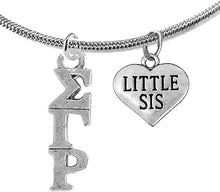 Sigma Gamma Rho, Adjustable Snake Chain Little Sister Lavaliere/Necklace, Safe- Hypoallergenic Nickel, Free Licensed Sorority Jewelry Manufacturer