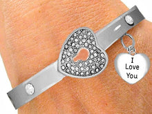Message Bracelet, I Love You, The Key to My Heart, It Really Locks! Hypoallergenic, Safe-Nickel, Lead, Free
