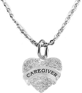 Caregiver, She is Special, Show Her How Much You Appreciate All She Has Done, Sterling Silver, Solid .925 Sterling, Not Plated Or Coated, 18 Inch Necklace. Charm, Nickel, Cadmium, Lead Free
