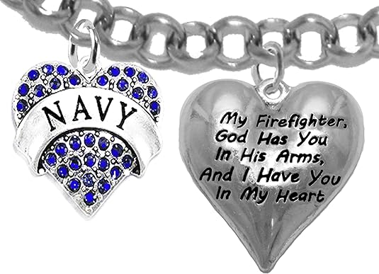 Navy Bracelet, US Navy Bracelet, Navy, Navy Bracelet, Sailor Bracelet, Navy Jewelry, US United States Navy, Navy Firefighter Bracelet, Hypoallergenic, Adjustable 4 To 10 Inches