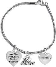 Martial Arts, Kickboxing Jewelry, Karate Jewelry, Super Hero, Never Give Up, Never Quit," Martial Arts Jewelry" Hypoallergenic, Safe-Nickel, Lead Free