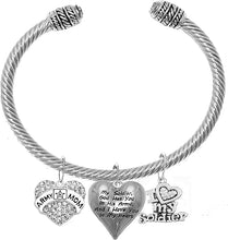 Army Mom, My Soldier, God Has You in His Arms and I Have You in My Heart, Adjustable Bracelet, Hypoallergenic Safe, No Nickel, Lead, Or Poisonous Cadmium in Necklace