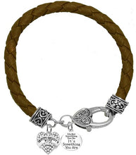 Deputy Sheriff's Wife, It's Not Something You Do, It's Something You are On A Genuine Brown Leather Bracelet, Hypoallergenic Safe-Nickel, Lead And Cadmium Free