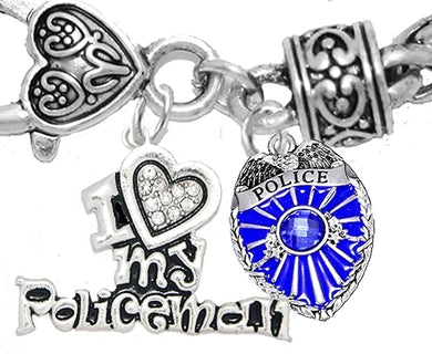 Policeman's, I Love My Policeman, Hypoallergenic, Safe-Nickel, Lead, Free