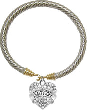 Physician's Assistant, Crystal Heart Two-Tone Bracelet, Safe-Nickel, Lead & Cadmium Free!