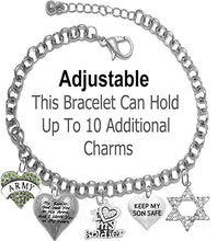 Army, My Soldier, God Has You in His Arms and I Have You in My Heart, Adjustable Necklace, Hypoallergenic Safe, No Nickel, Lead, Or Poisonous Cadmium