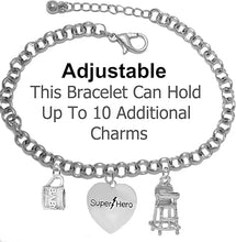 Mom, Super Hero, My Mom, My Joy, My Sunshine, My Heart, I Will Love You Forever, Bracelet, Hypoallergenic Safe- No Nickel. Lead, Or Poisonous Cadmium