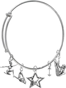 The "STAR" In The Gym Exercise, Adjustable Miracle Wire Bracelet, Hypoallergenic Safe, No Nickel, Lead, Or Poisonous Cadmium In Bracelet