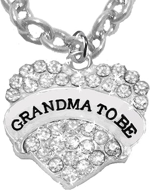 Grandma Jewelry,Grandma To Be Necklace, STERLING SILVER Solid .925 Sterling, Not Plated Or Coated Chain, Hypoallergenic-Safe Nickel,Lead,Cadmium Free Charm