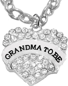 Grandma Jewelry,Grandma To Be Necklace, STERLING SILVER Solid .925 Sterling, Not Plated Or Coated Chain, Hypoallergenic-Safe Nickel,Lead,Cadmium Free Charm
