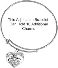 Flight Attendant, Hypoallergenic Adjustable Miracle Wire Charm Bracelet, Nickel, Lead, and Cadmium Free