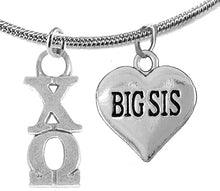 Chi Omega Little Sister, Hypoallergenic Safe Adjustable Fits Anyone Licensed Sorority Jewelry Manufacturer