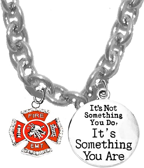 As A Wife,Mother,Girlfriend Of A Firefighter, Policeman, EMT, Or Sheriff You Worry About Them And You Have To Have The Strength To Survive On A STERLING SILVER Solid .925.Sterling,Not Plated Or Coated