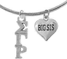 Sigma Gamma Rho,Adjustable Snake Chain Big Sis Lavaliere/Necklace, Safe- Hypoallergenic Nickel, Lead Free Licensed Sorority Jewelry Manufacturer