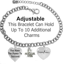 Martial Arts, Kickboxing Jewelry, Karate Jewelry, Super Hero, You Have The Power To Succeed, " Martial Arts Jewelry" Adjustable Bracelet Hypoallergenic, Safe-Nickel, Lead Free