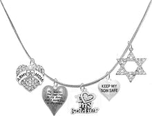 Army Mom, My Soldier, God Has You in His Arms and I Have You in My Heart, Keep My Son Safe, Adjustable Necklace, Hypoallergenic Safe, No Nickel, Lead, Or Poisonous Cadmium