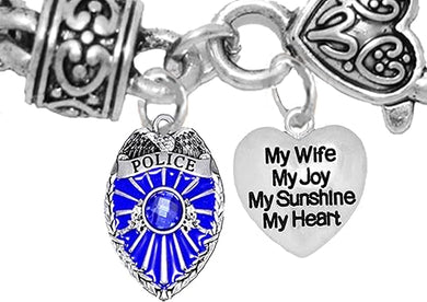 Policeman's, My Wife, My Joy, My Sunshine, My Heart, Hypoallergenic, Safe-No Nickel, No Poisonous Lead Or Cadmium.