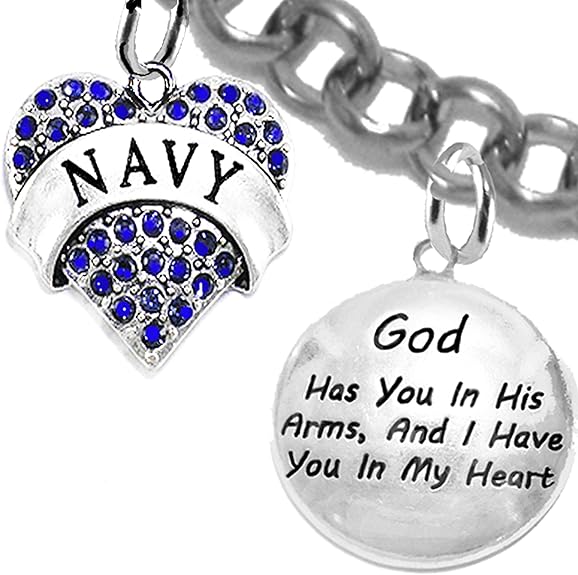 Navy Mom Bracelet, US Navy Bracelet, Navy, Sailors Mom, Navy Bracelet, Sailor's Bracelet, Navy Jewelry, US United States Navy, Christian Navy Bracelet, Hypoallergenic, Adjustable 4 to 10 Inches