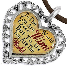 Mimi Heart Charm Necklace Hypoallergenic, Adjustable, Safe, Nickel, Lead & Cadmium Free!